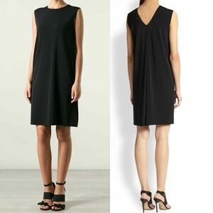 Helmut Lang Black Sleeveless‎ Shift Dress Minimalist Size Small Stretch E02HW602